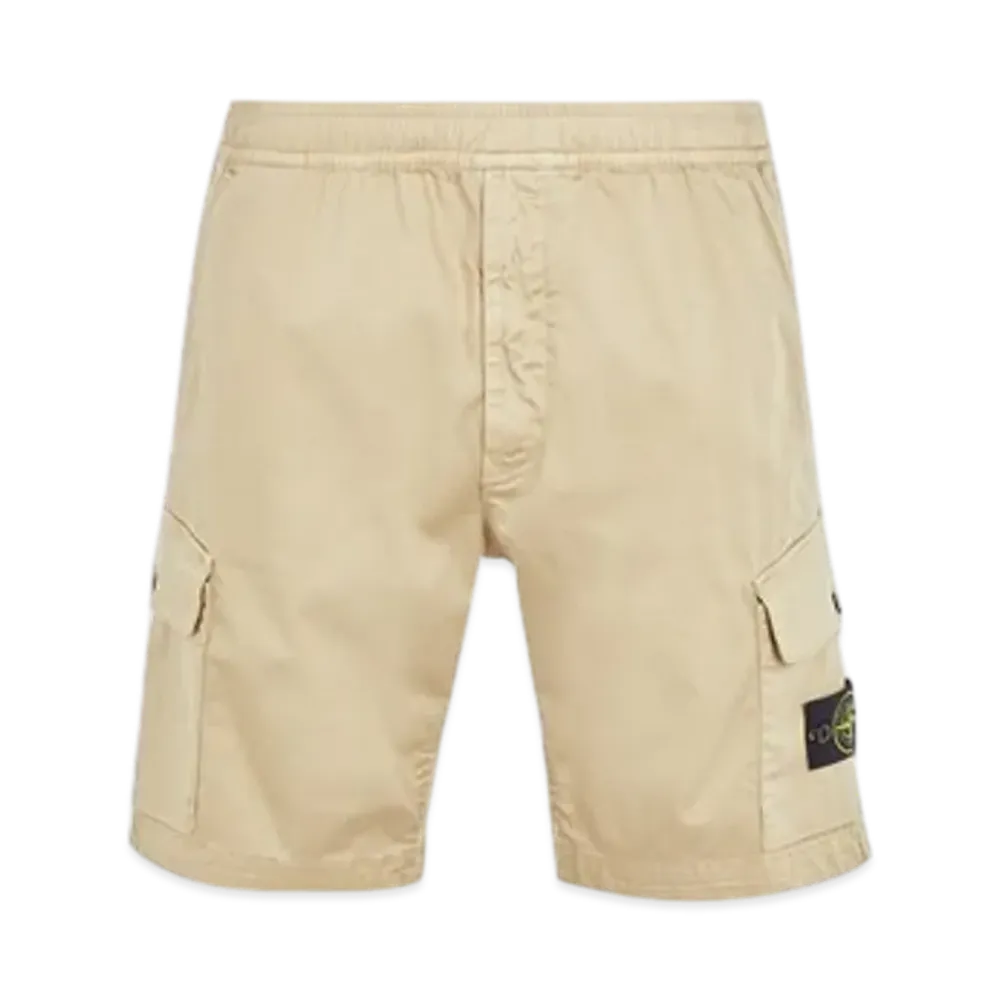 Stone Island L0312 Regular Fit Cargo Bermuda Shorts - 24SS "Sand"