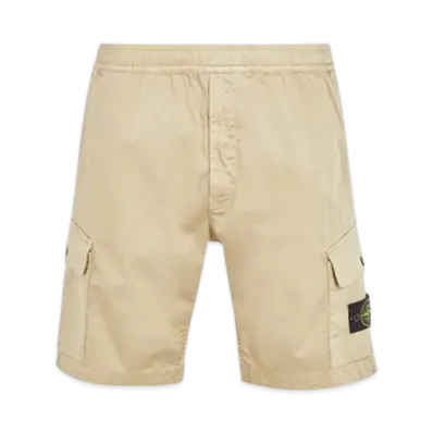 Stone Island L0312 Regular Fit Cargo Bermuda Shorts - 24SS "Sand"