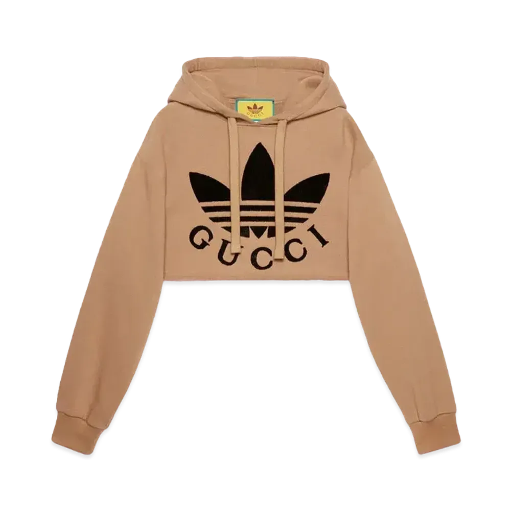 adidas x GUCCI Cropped Sweat Shirt "Beige"