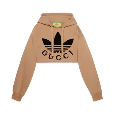 adidas x GUCCI Cropped Sweat Shirt "Beige"