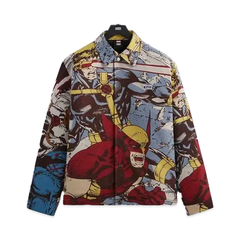 Kith x Marvel X-Men Tapestry Coaches Jacket "Black"