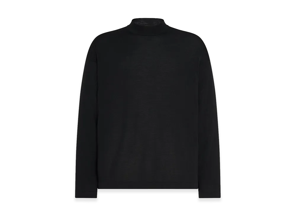 The Row Delsie Wool Mock Neck "Black"