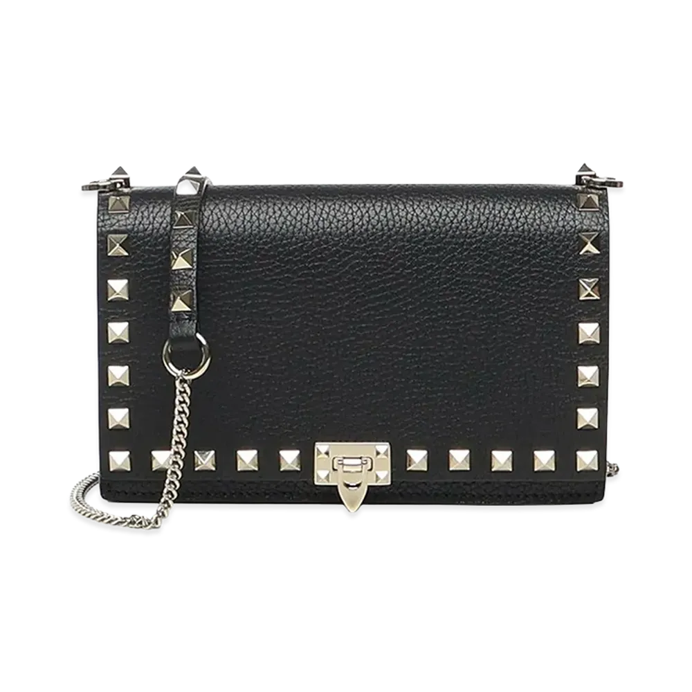 Valentino Women's Mini Rockstud Leather Bag "Black"