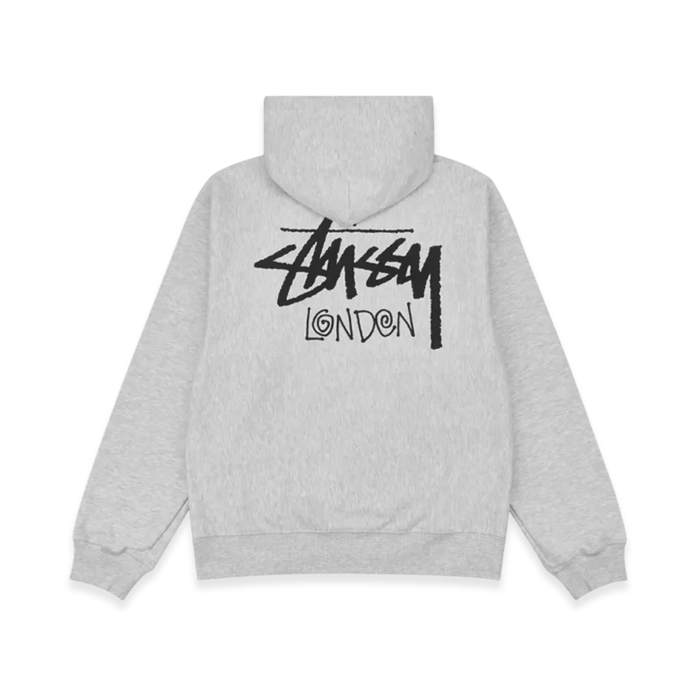 Stussy Stock London Hoodie "Ash Heather"