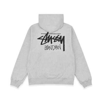 Stussy Stock London Hoodie "Ash Heather"