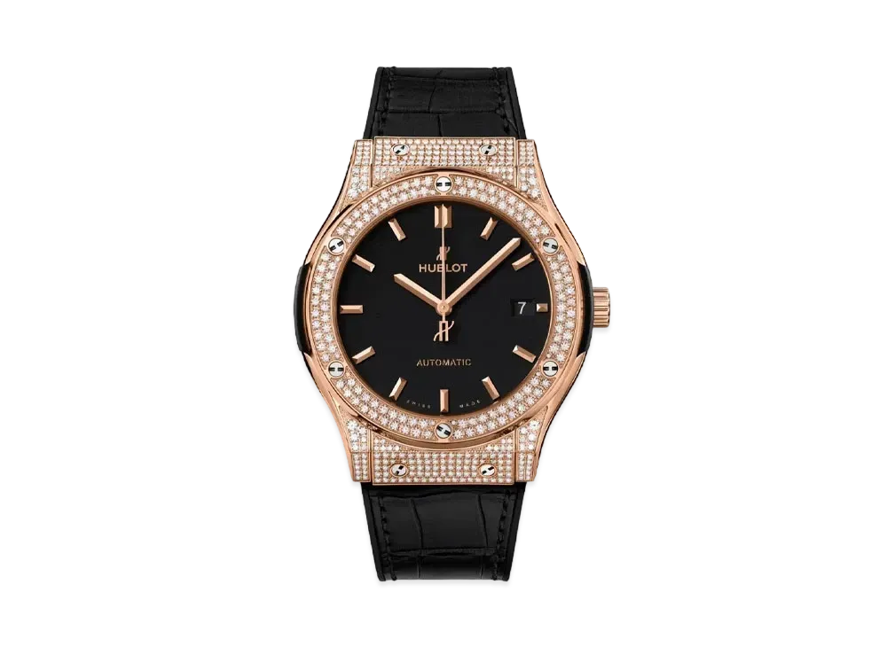 HUBLOT Classic Fusion King Gold Pave 42mm