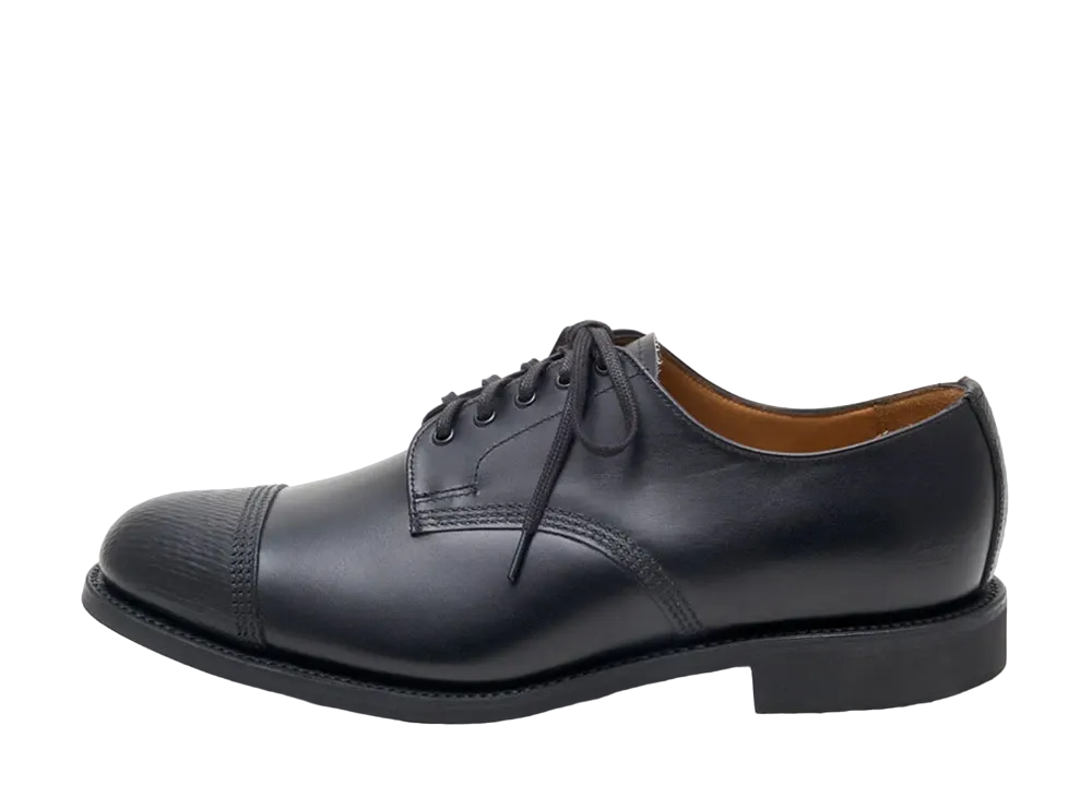 SANDERS 150th Anniversary Military Derby Shoe 266 Baker Russian Calf/Annonay Box Calf "Black" 2681BRG