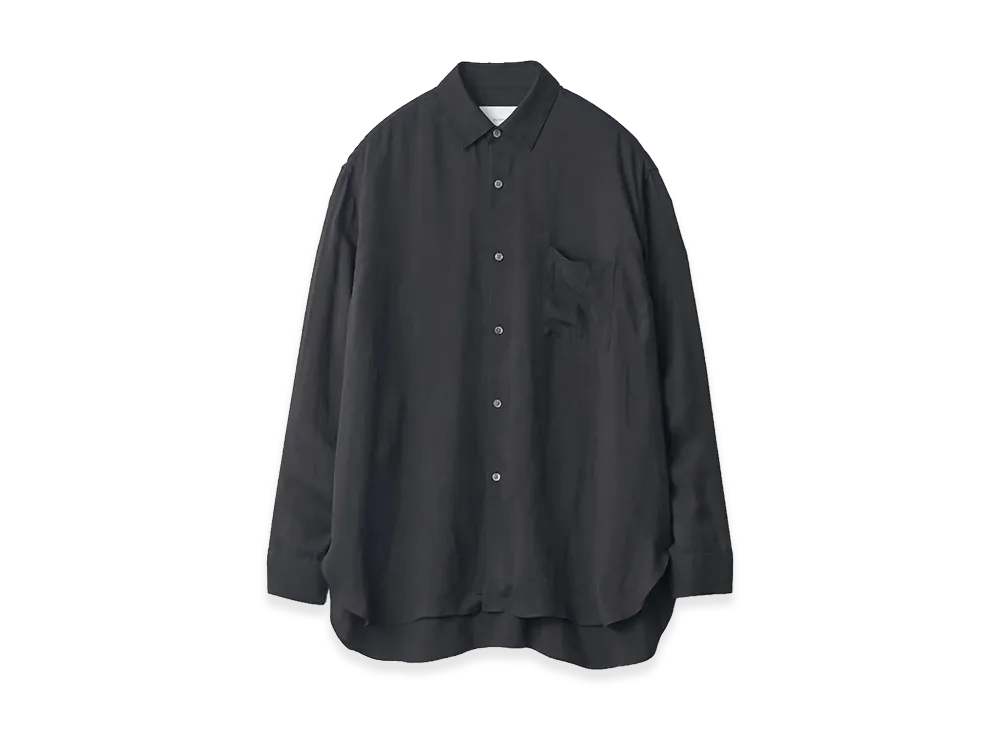 ssstein Cupro Fibril Oversized LS Shirt "Black"