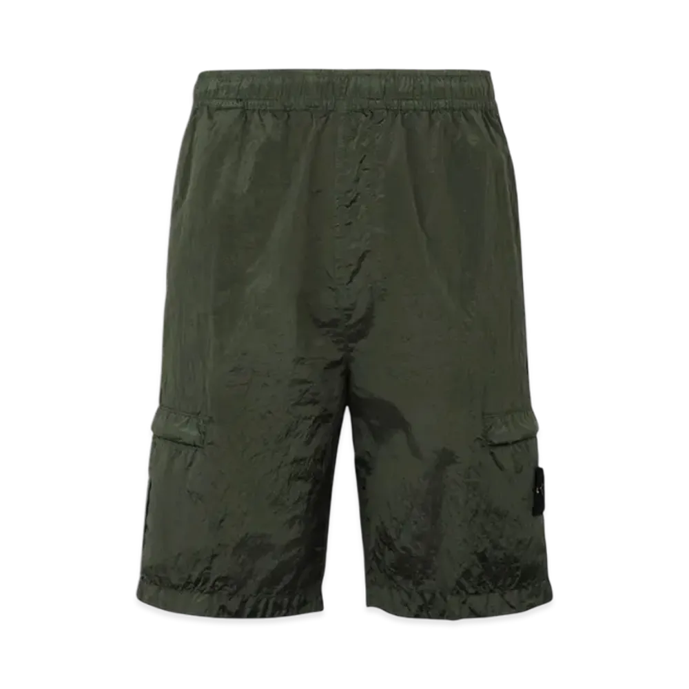 Stone Island L1721 Nylon Metal Garment Dyed Bermuda Shorts - 22SS "Olive Green"