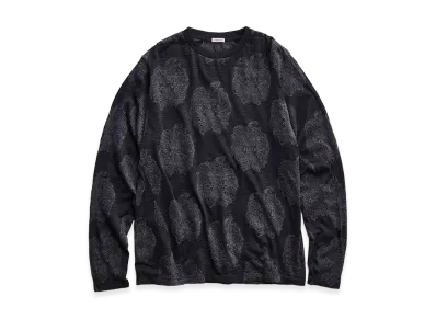 NICENESS Burns Apple Jacquard Crew Neck Sweater "Charcoal"