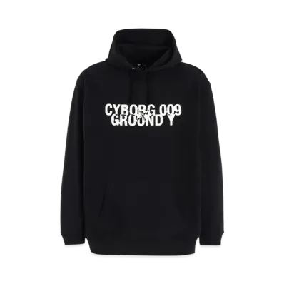 Ground Y x CYBORG009 60th Cyborg 009 & Dr.Yy Newly Drawn Silhouette Hoodie "Black"