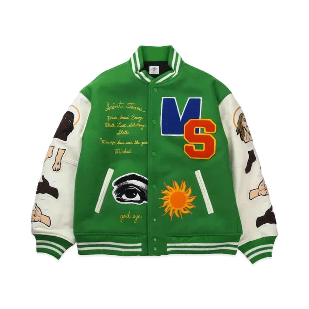 SAINT Mxxxxxx x DENIM TEARS [SAINT TEARS] STUDIUM JACKET "Green"