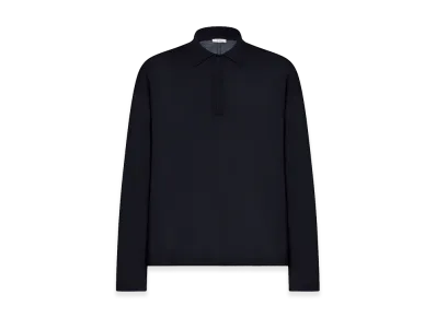 The Row Djon Wool Polo "Navy"