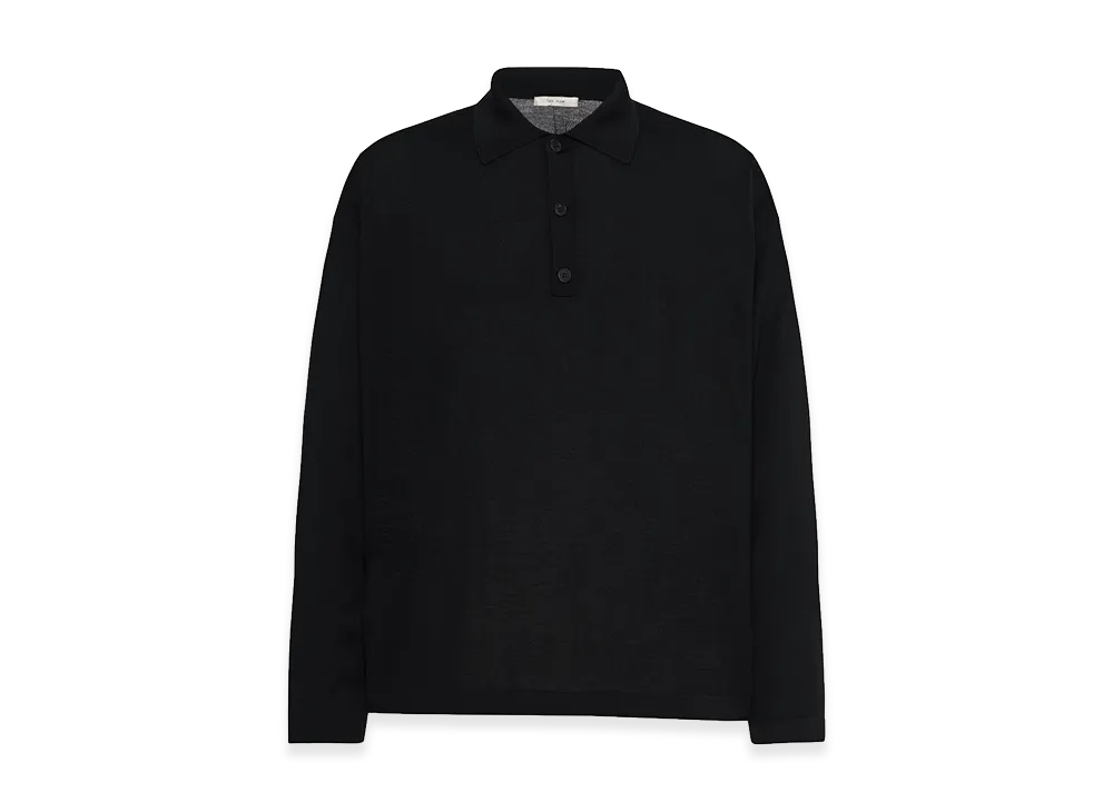 The Row Djon Polo Top "Black"