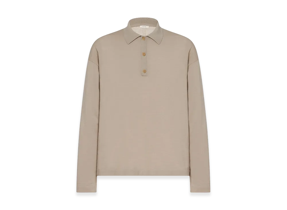 The Row Djon Wool Polo "Taupe"