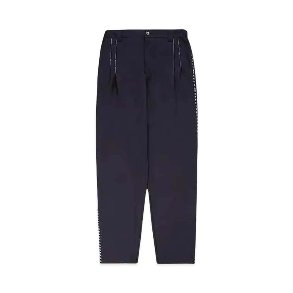 DISCOVERED TACKING DESIGN TROUSERS "NAVY"