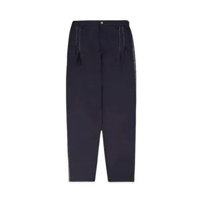 DISCOVERED TACKING DESIGN TROUSERS "NAVY"