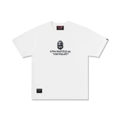 A BATHING APE x ALPHA INDUSTRIES Tee "Ivory"