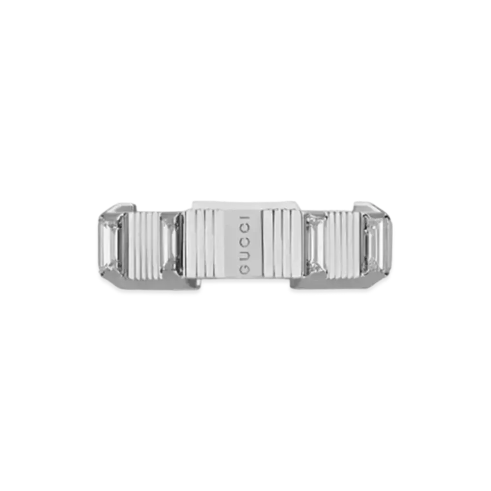 GUCCI Love Diamond Ring "Silver"