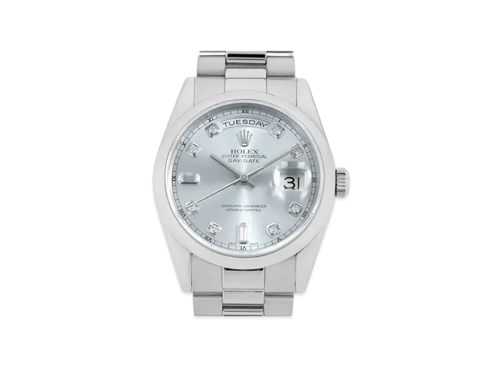 ROLEX Daydate "Ice Blue/Platinum" 118206A