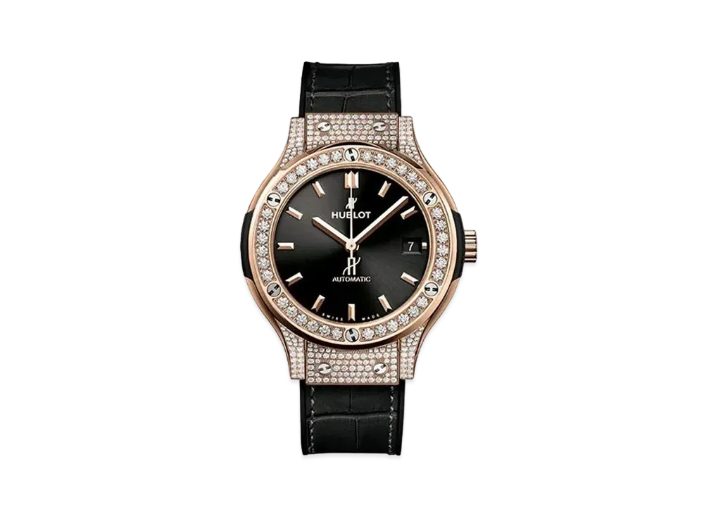 HUBLOT Classic Fusion King Gold Pave 38mm