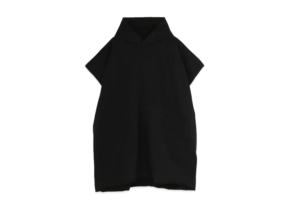 Yohji Yamamoto Y's FLEECY LINING POCKET HOODIE PULLOVER "Black"