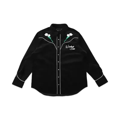 WIND AND SEA Corduroy Western Shirt "Black"