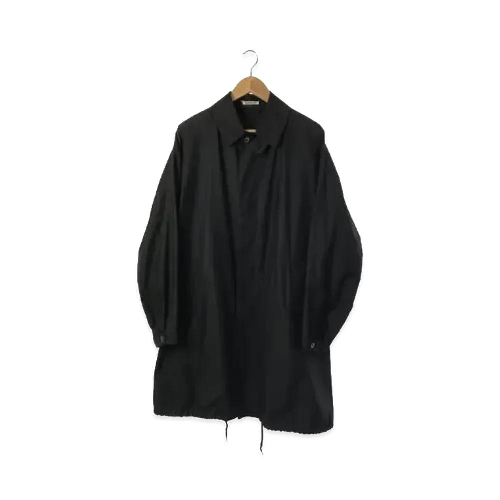 AURALEE x BEAMS Big Soutien Collar Coat "Black"