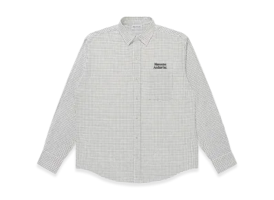 Mercedes Anchor inc. Grid Pattern L/S Shirt "White"