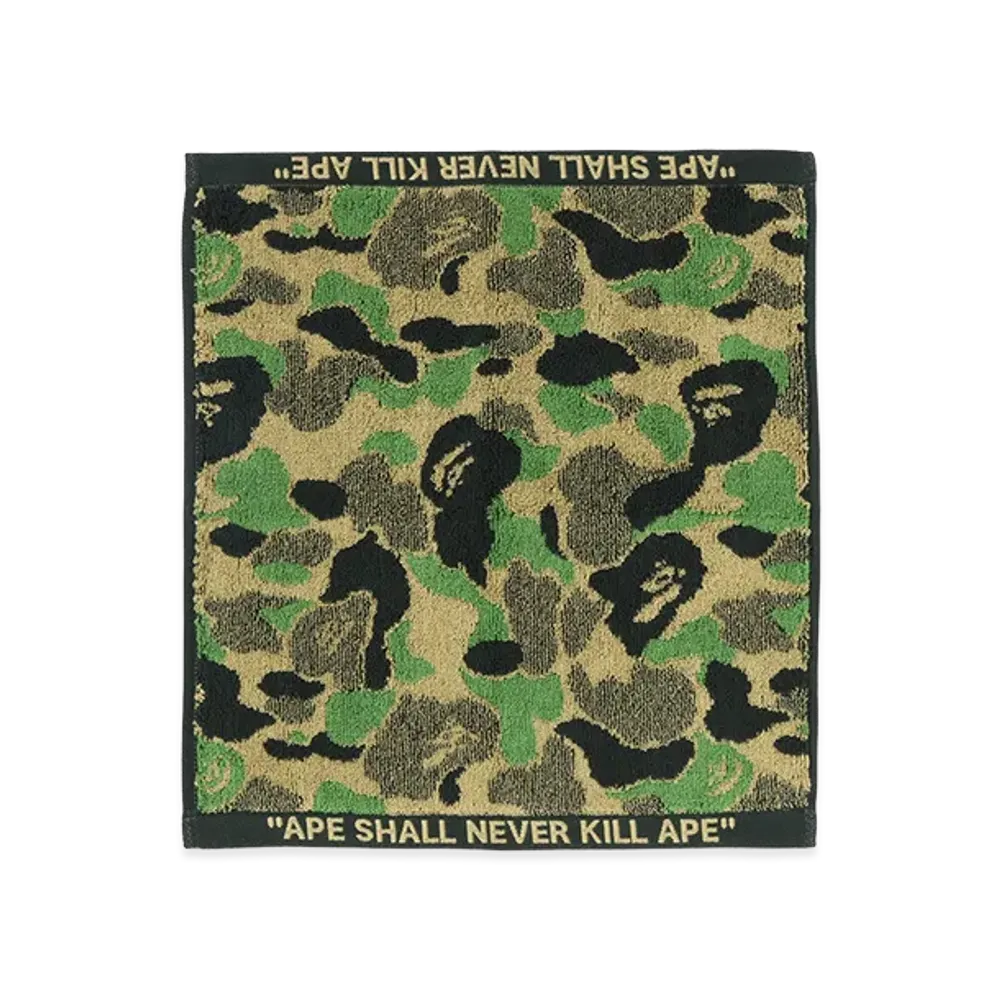 A BATHING APE ABC Camo Wash Towel "Green"