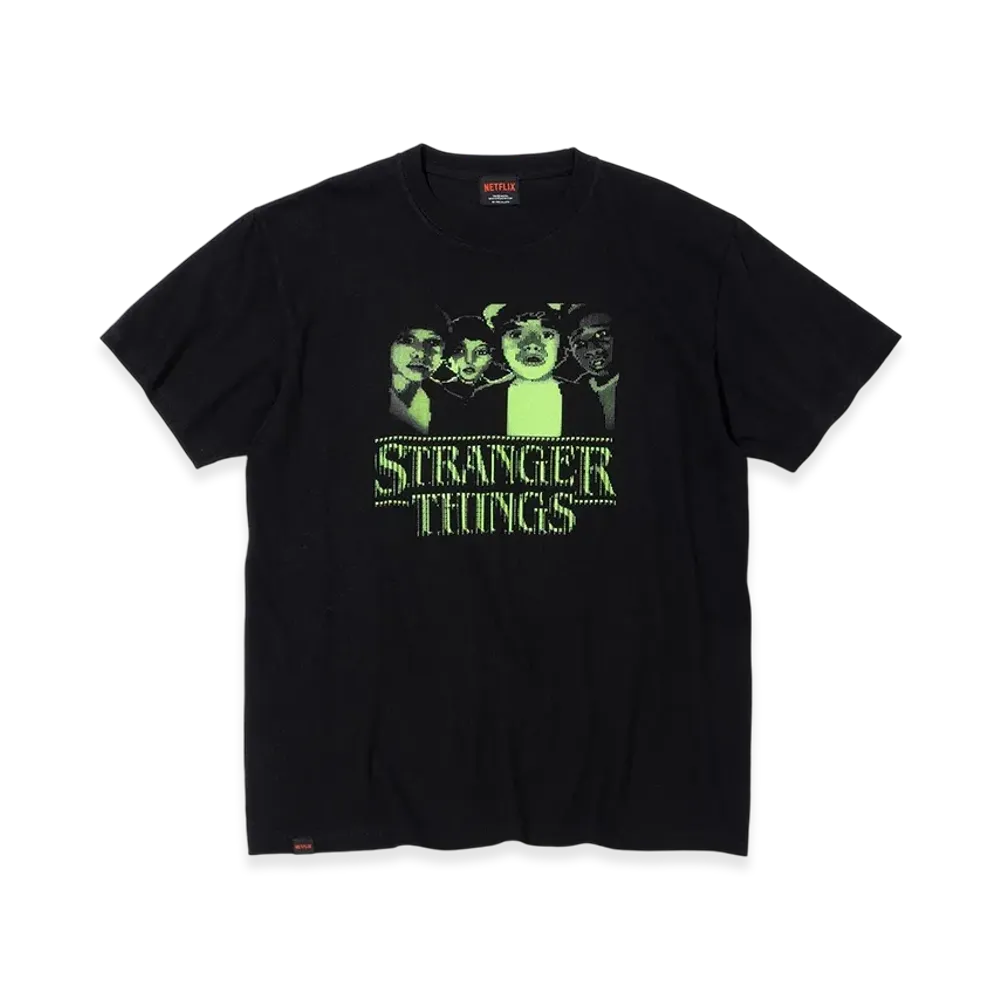 Netflix Stranger Things x V.A. S/S LUMINOUS TEE "Black"