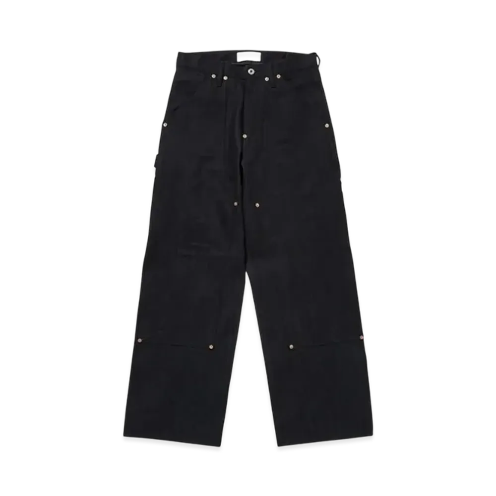 SUGARHILL Twisted Heather Denim Pants Double Knee "Blue/Black"