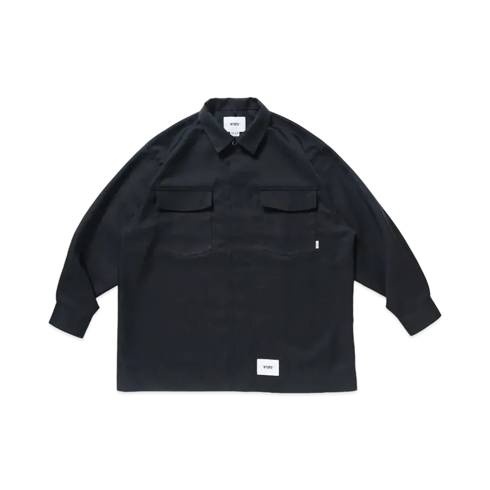 WTAPS Huey / LS / Poly. Twill "Black"