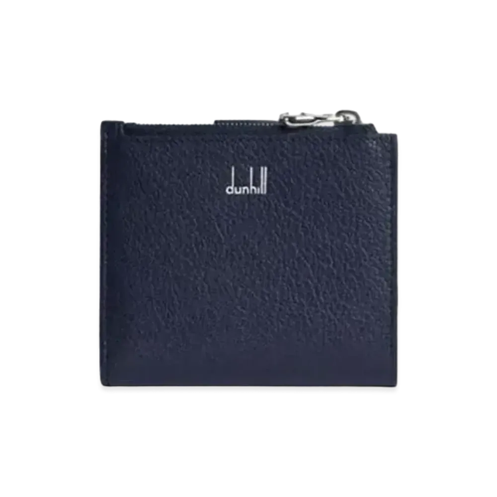 dunhill Duke Fine Leather Coin Purse Billfold Wallet "Navy"