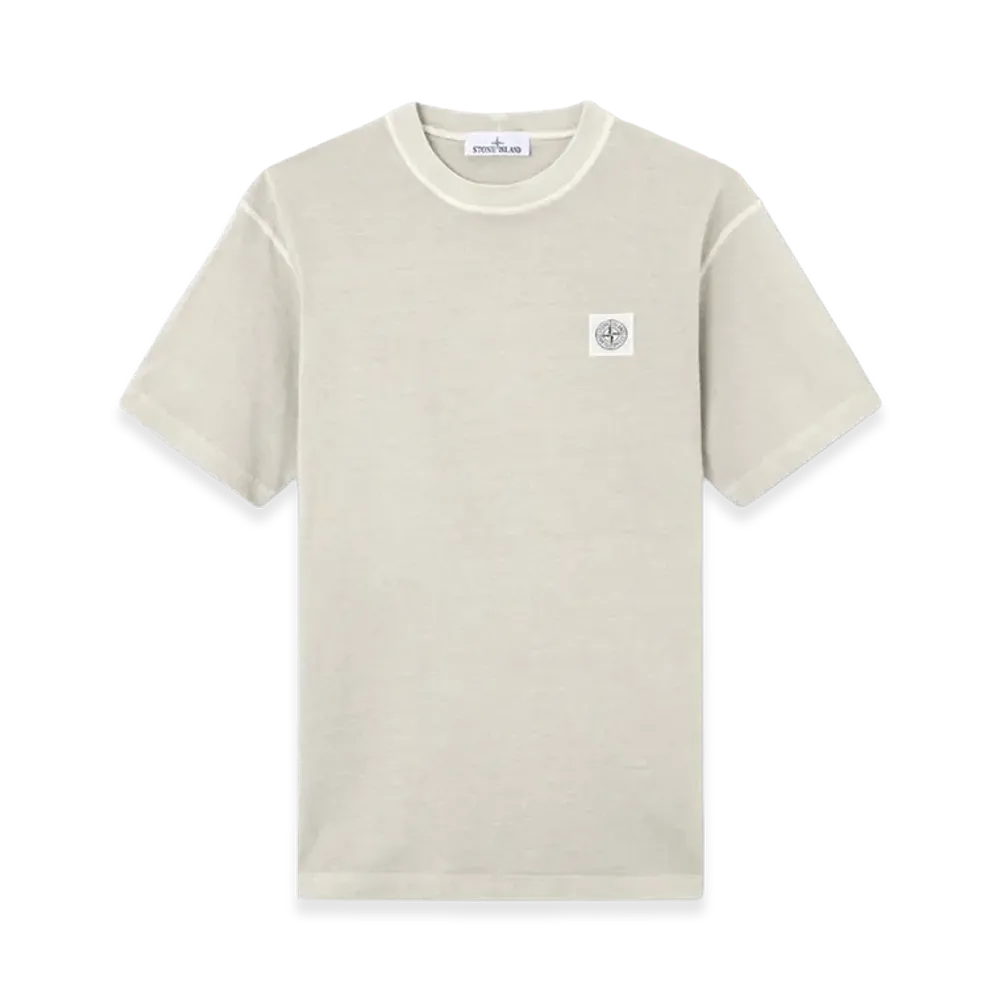 Stone Island 2100026 Organic Cotton Jersey 'Fissato' Effect "Pearl Grey"