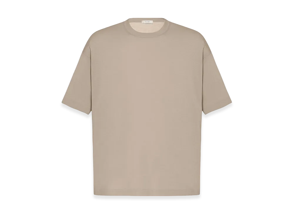 The Row Dlomu Wool T-Shirt "Taupe"