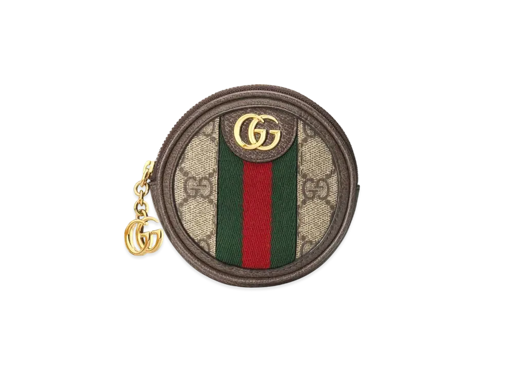 GUCCI Ophidia GG Coin Case "Beige/Ebony"