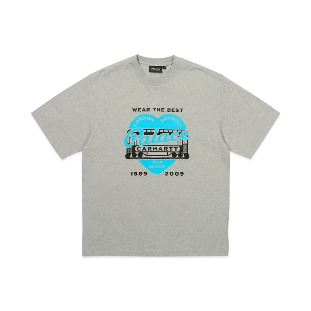PALACE x Carhartt WIP Heart T-Shirt "Heather Grey"