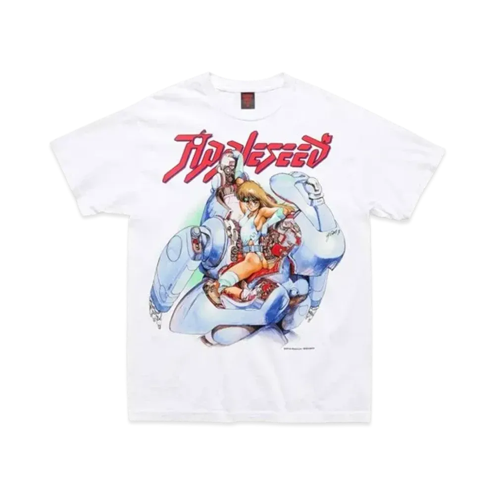 Geeks Rule x MASAMUNE SHIROW Appleseed 15 Silkscreen Printing T Shirt 01 "White"