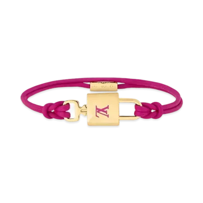 Louis Vuitton LV Padlock Bracelet "Viole Fuchsia"
