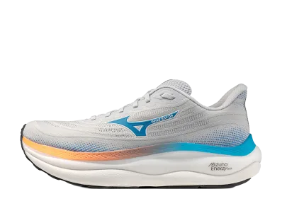 Mizuno Wave Sky 9 "Gray/Sky Blue/Coral"