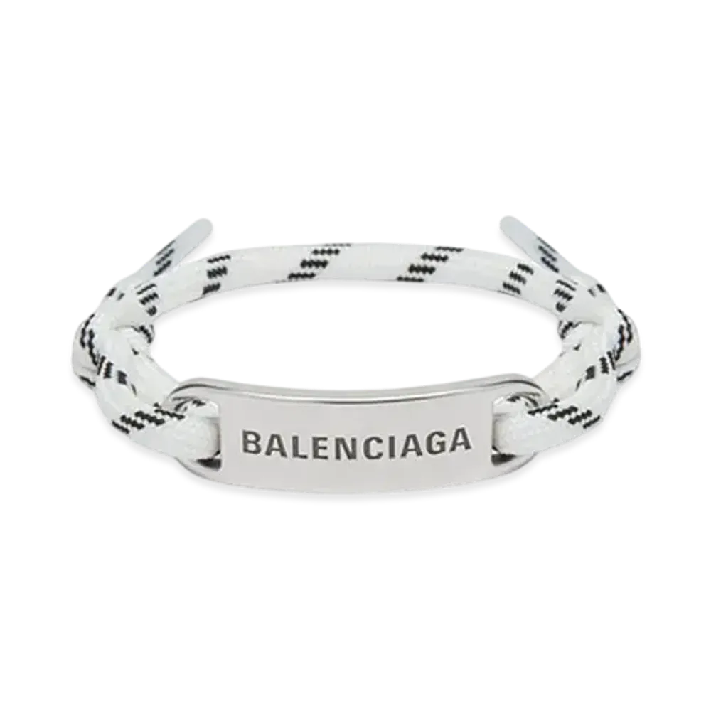 BALENCIAGA Plate Bracelet "White"