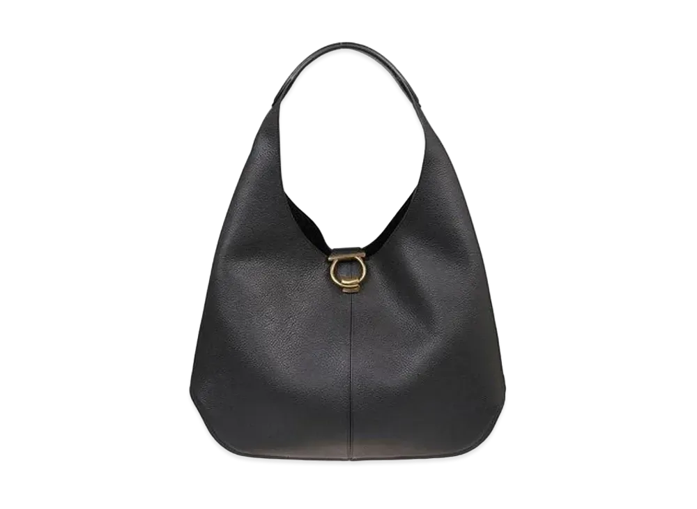 Salvatore Ferragamo Gancini Hobo Bag "Black"
