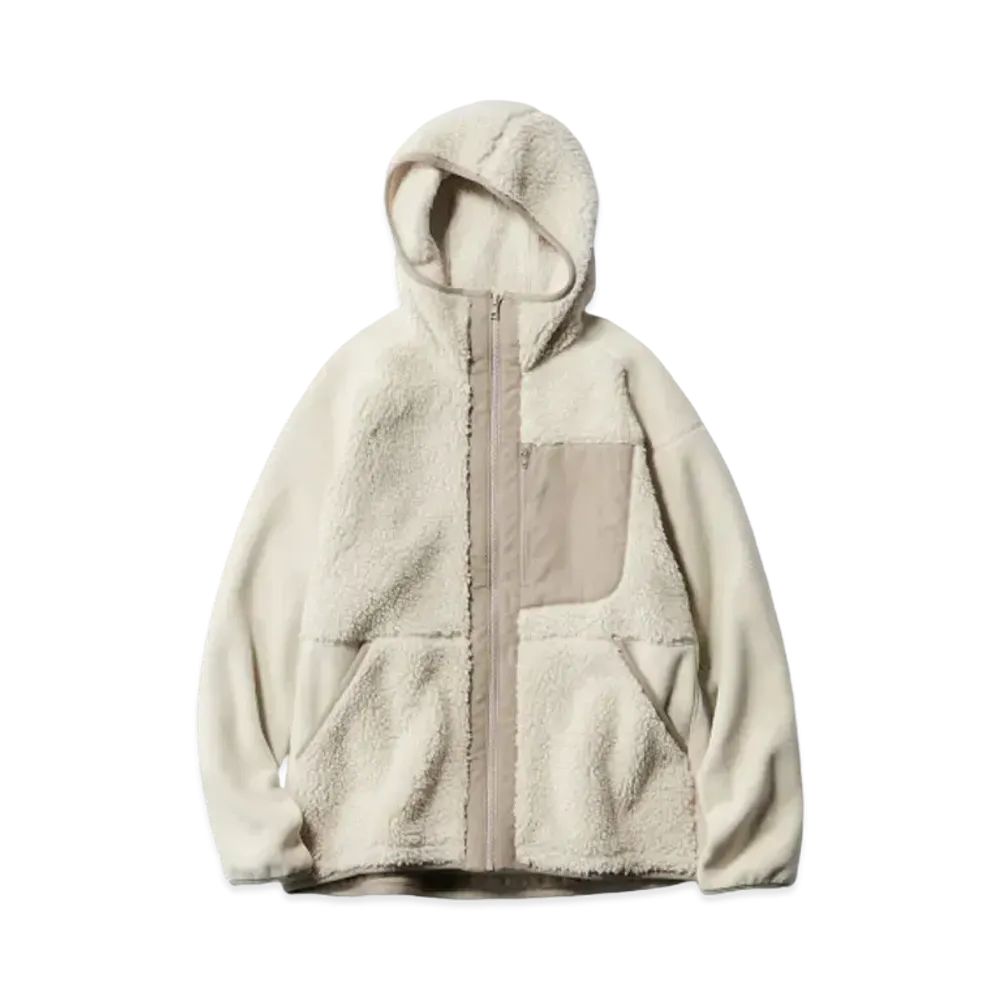 Uniqlo x White Mountaineering Fleece Full-Zip Parka "Natural"
