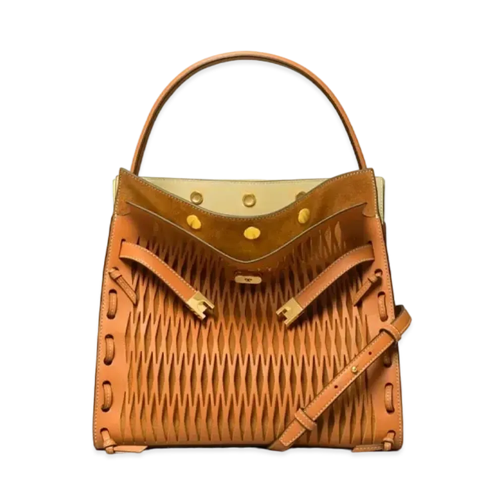 Tory Burch Lee Radziwill Double Bag "Tan"