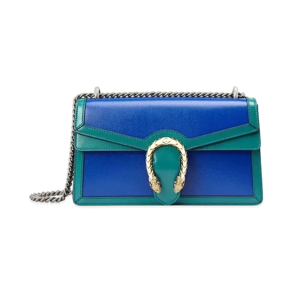 GUCCI Dionysus Small Shoulder Bag "Blue/Turquoise"