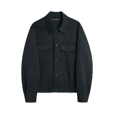 OUR LEGACY Coach Jacket Exquisite Weave "Deluxe Black"