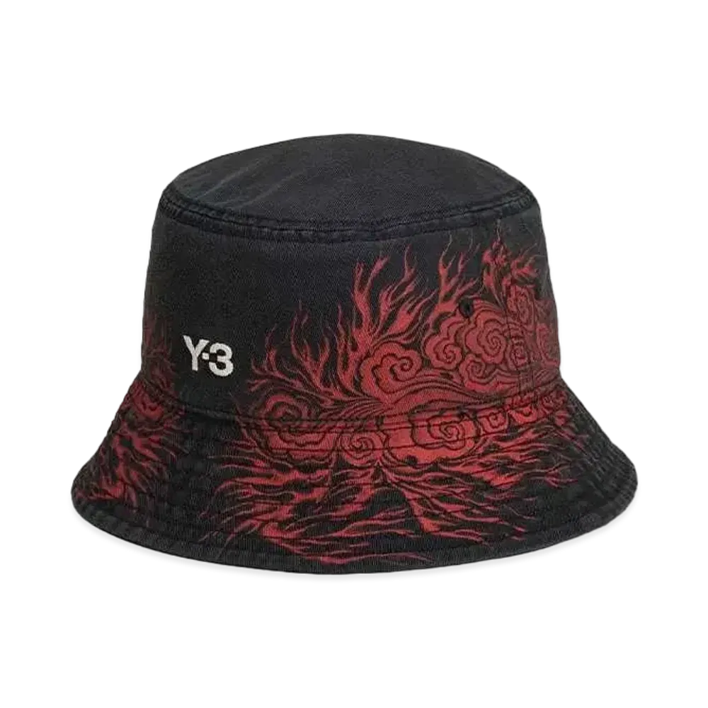 Y-3 JFA Bucket Hat "Black"