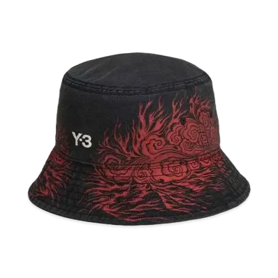 Y-3 JFA Bucket Hat "Black"