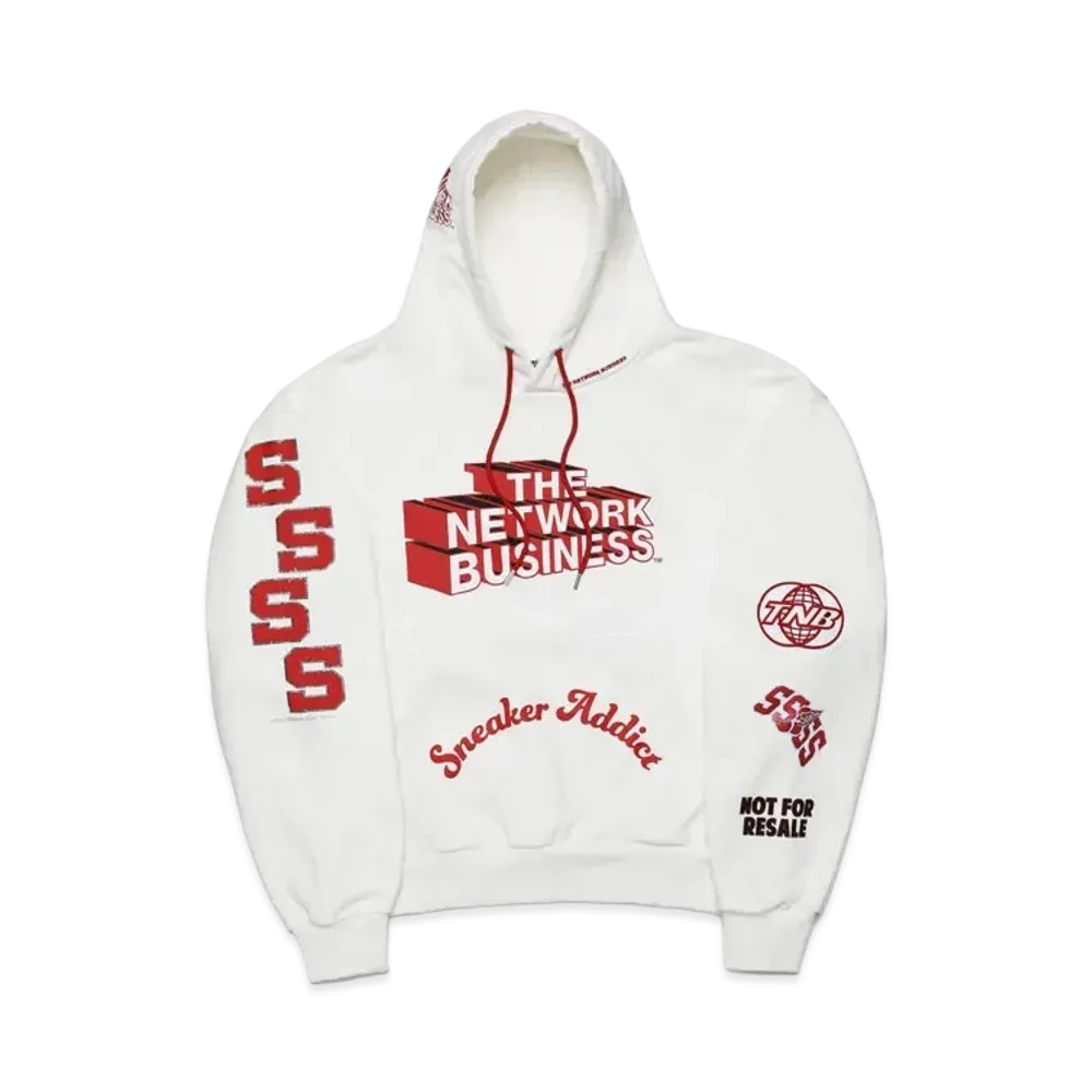 THE NETWORK BUSINESS Sweat Hoodie "White" TNBC003-0001